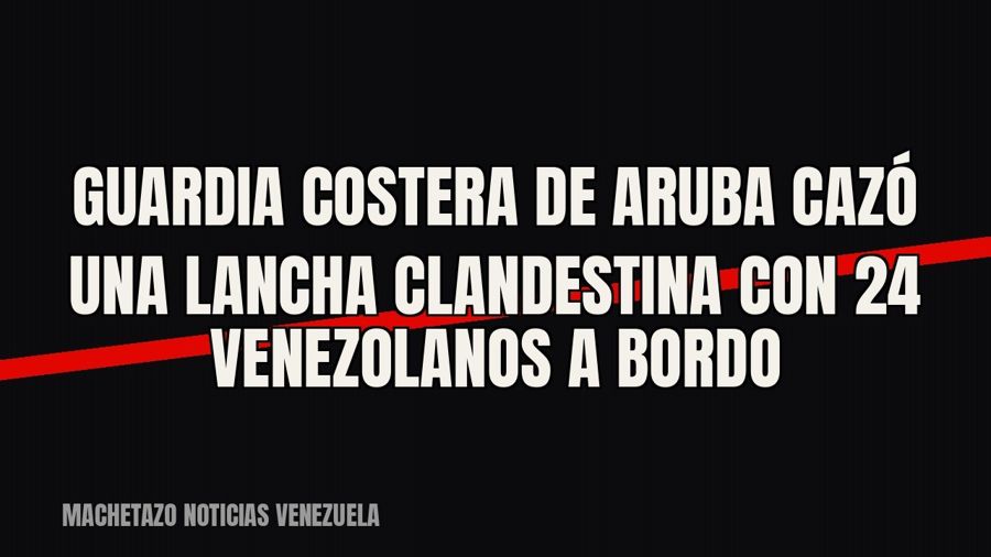 Guardia Costera de Aruba cazó una lancha clandestina con 24 venezolanos a bordo